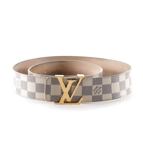 louis vuitton belt white and grey|louis vuitton unisex belt.